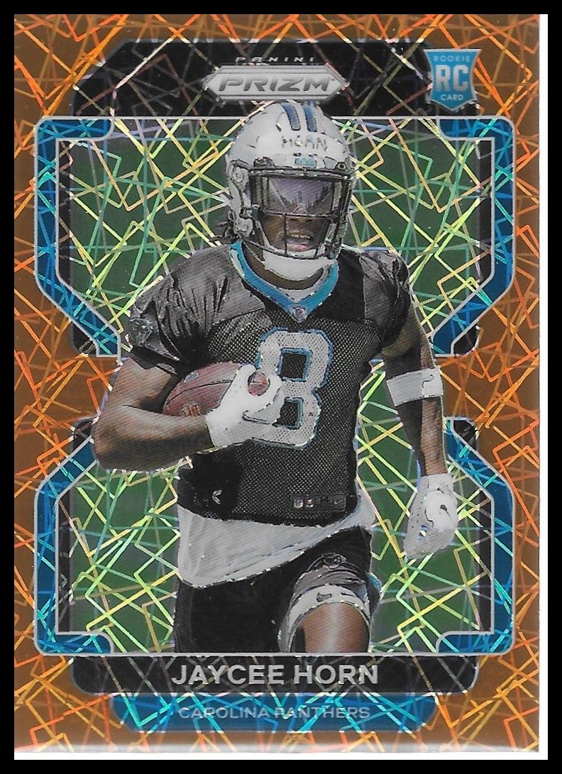 2021 Panini Prizm #373 Jaycee Horn Lazer