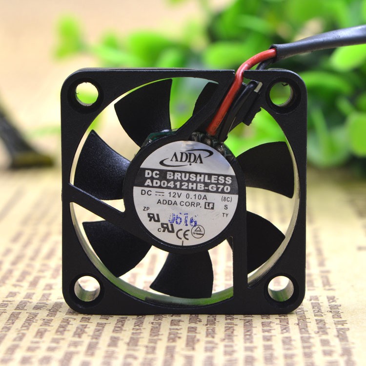2pcs AD0412HB-G70 40*40*10mm 4CM 40MM 12V DC 0.10A FAN Assembly