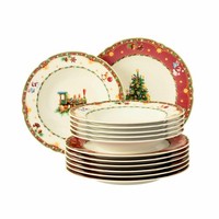 Seltmann Weiden Marieluise Tafelservice 12-Service Geschirr Weihnachtsnostalgie