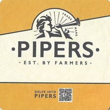 Pipers crisps beer mat - from UK (ref #572)