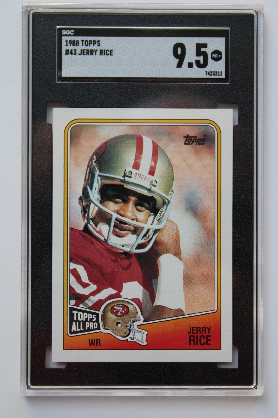 1988 Topps #43 Jerry Rice SGC Graded 9.5 Mint+