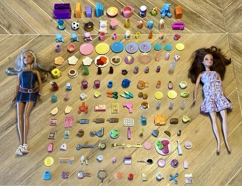 Barbie Vintage Doll Large Accessories Lot 140 With 2 Barbies Many From 1990s