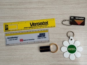 Vintage Bank of America - Keyrings, Rulers - Versatel HomeBanking Bankamericard