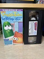 Veggietales Very Silly Songs-used vhs/case-First Sing Along-Animation-30 Minutes