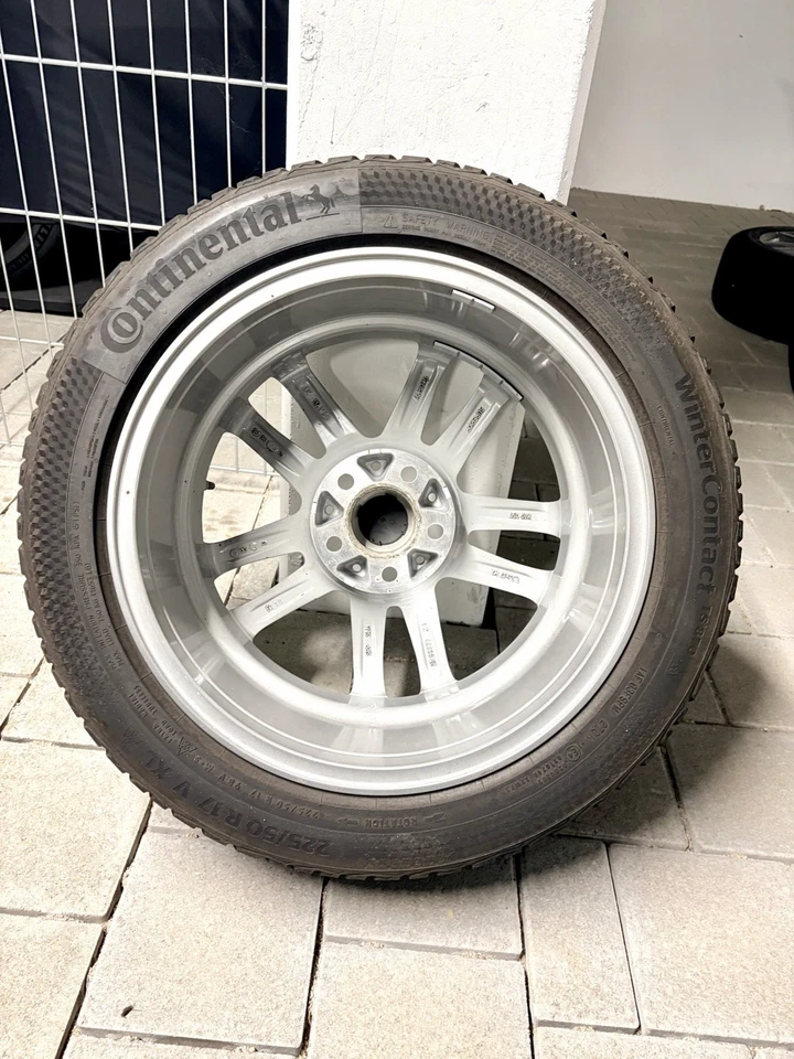 4x Rial X10 Alufelgen 7,5x17 metal grey (17 Zoll) mit Winterreifen Für BMW 3er - Bild 3 von 4