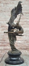 Bronze Gymnast Sculpture Signed Cesaro Graceful Hot Cast Museum Quality Decor