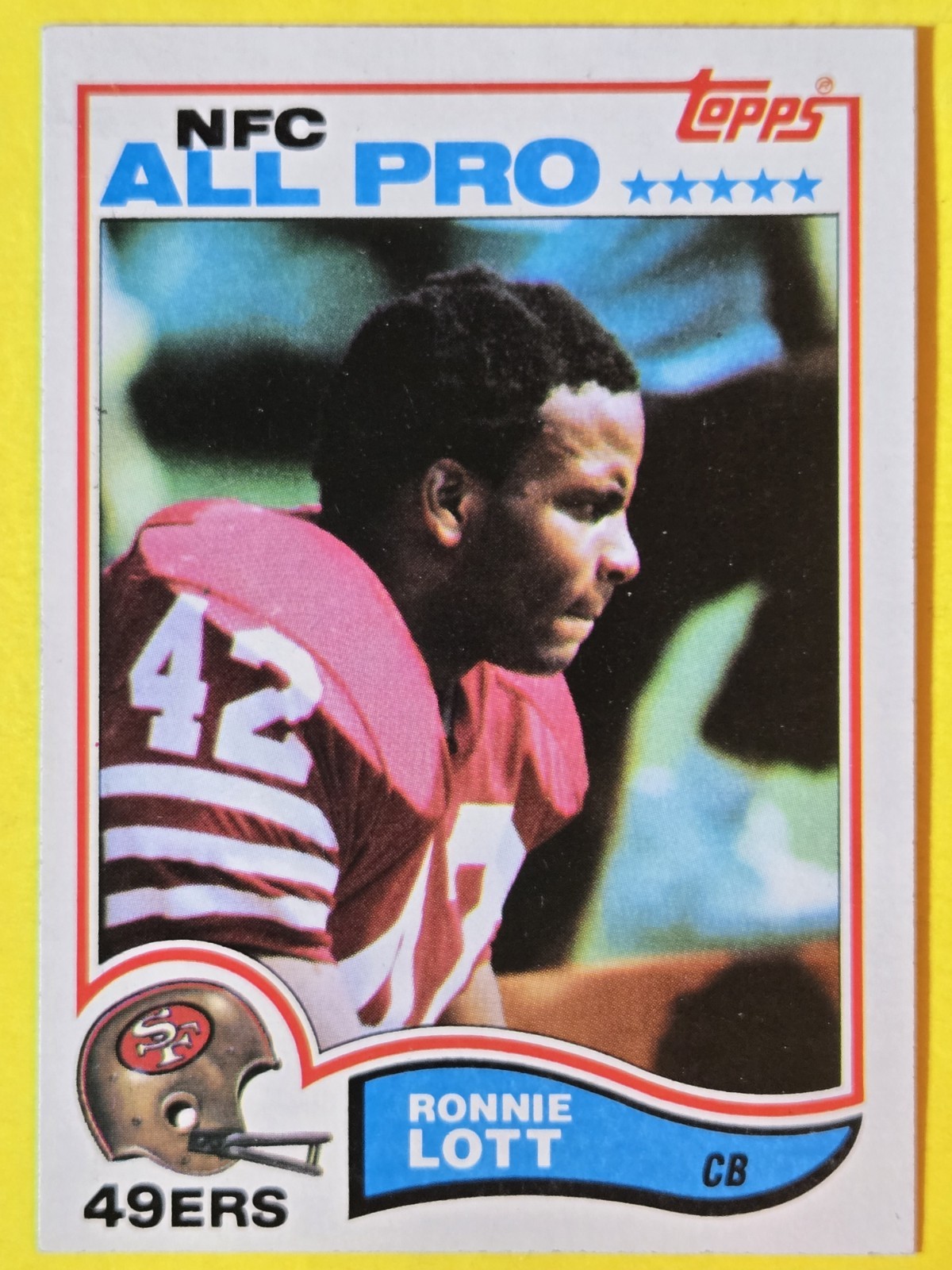 1982 Topps Ronnie Lott HOF Rookie EXMT++ #486 49ers