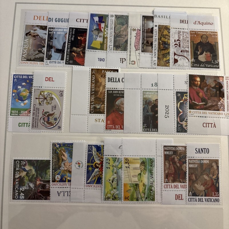 Vatican 2024 Not Complete 90%.  MNH. All margins