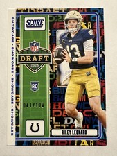 2025 Panini Score Riley Leonard NFL Draft Showcase /100 Notre Dame Colts #20