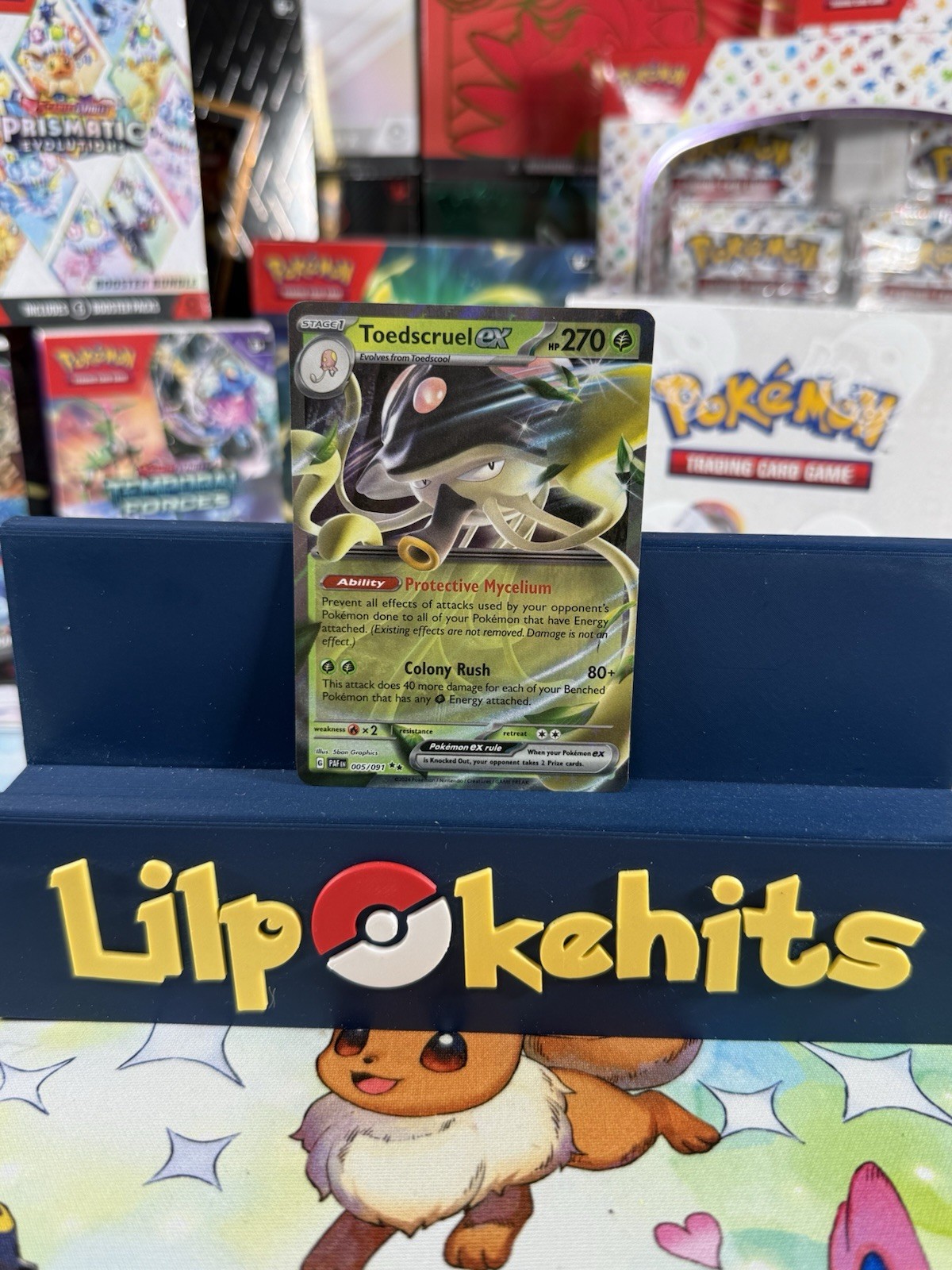 Toedscruel EX 005/091 Paldean Fates Holo Card NM Condition