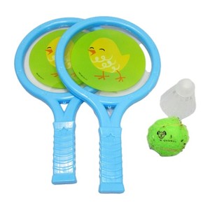 12" Spring Chicken Chick Blue Raquet badminton Set Tennis Ball Outdoor Yard Game