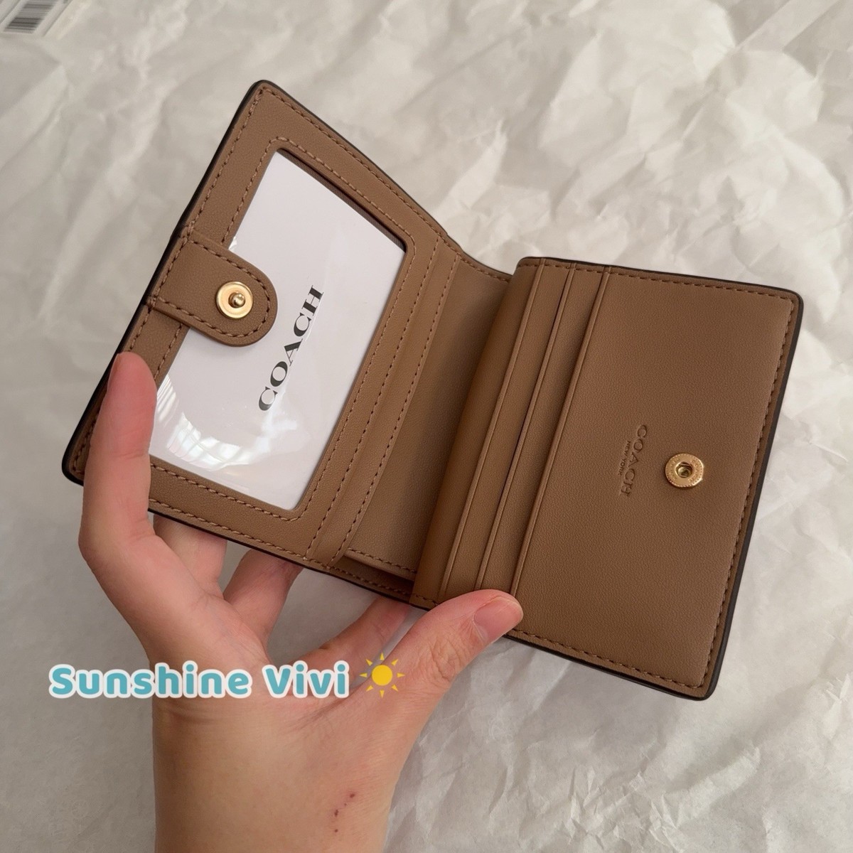 COACH財布 COACH Snap Wallet W/ Patchwork & Snake Print Leather/Suede/Leather