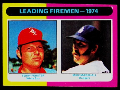 1975 Topps #313 1974 Leading Firemen (T Forster / M Marshall) - VG