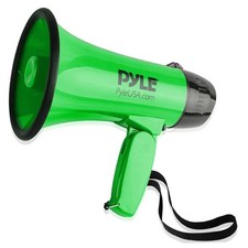 Pyle Compact Portable Megaphone Speaker Siren Bullhorn Green