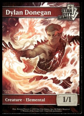 MTG Star City Games Dylan Donegan Elemental Champion Token SCG 2015 NM