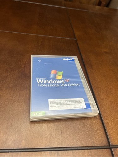 NEW Windows XP Professional x64 Edition 64-bit SP2 CD Disc & Product Key on COA