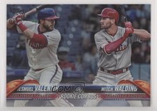2018 Topps Update Rookie Combos Rainbow Foil Jesmuel Valentin Mitch Walding 00ah