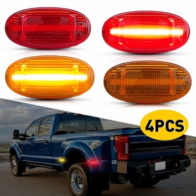4x Fit Ford F250 F350 F450 F550 2011-2022 Dually Bed LED Side Marker Light EPG