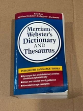 Merriam-Webster Dictionary & Thesaurus – Integrated Language Tools – Paperback