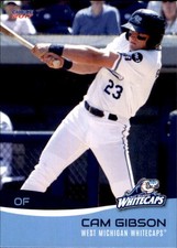 2017 West Michigan Whitecaps Choice #7 Cam Gibson Novi Michigan MI Baseball Card