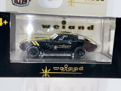 M2 MACHINES 1/64 WEIAND 1966 CHEVROLET CORVETTE 427 BLACK R76