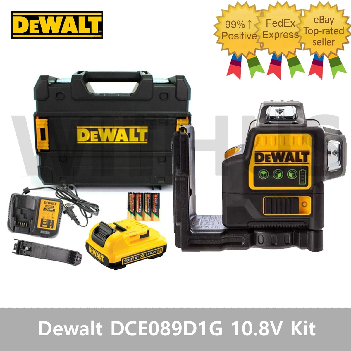 Dewalt DCE089D1G 10.8V Self Levelling Green Line Laser Kit w