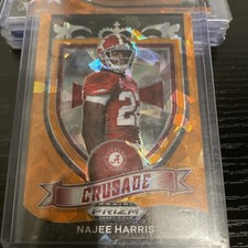 2021 Panini Prizm Draft Picks Orange Cracked Ice Najee Harris RC No.172 