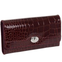 Mundi Womens File Master Organizer Wallet Wine Croco Mundi Womens File Master Organizer Wallet Wine Croco