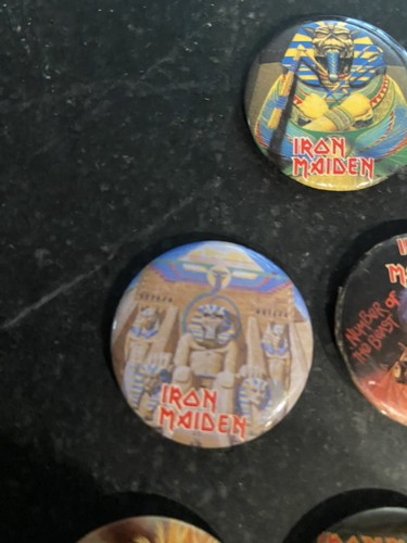 10 x IRON MAIDEN Pins Vintage 80s Original 1980s Prism Pinback Buttons Badge - Picture 8 of 11