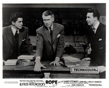 Rope Original Lobby Card James Stewart John Dall Farley Granger Hitchcock 