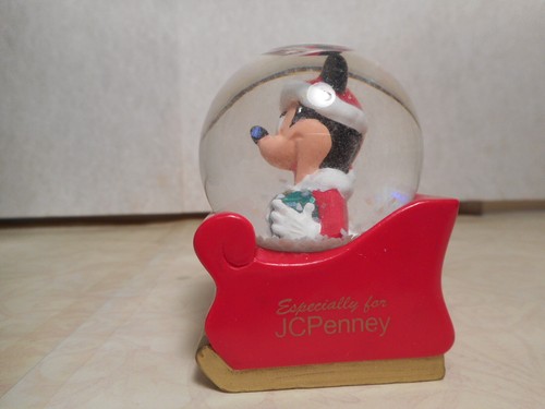 MICKEY MOUSE MINIATURE SNOW GLOBE 2003 From J C Penny - Picture 4 of 4