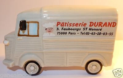 CHARM MAXI FEVE PORCELAINE 3D CITROEN HY TYPE H TUB PATISSERIE DURAND PARIS 1/43 - Photo 1/4