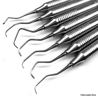 Bone Curette Set Of 7 Gracey Curettes - Dental Surgical Instruments For Scaling & Root Planing Periodontal Curette Set - Foto 5