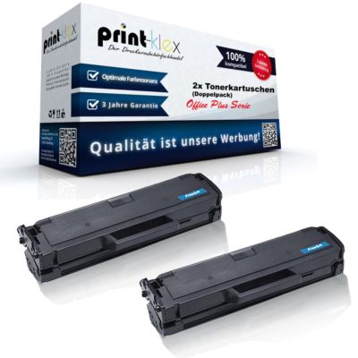 2x Alternative Tonerkartuschen für Samsung MLT-D111 Ersatz XXL-Office Plus Serie