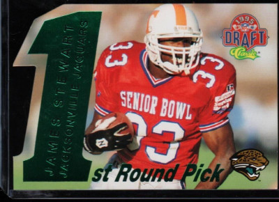 James Stewart 1995 Classic Draft 1st Round Pick 19 of 32  Diecut 73/4500 Mint+