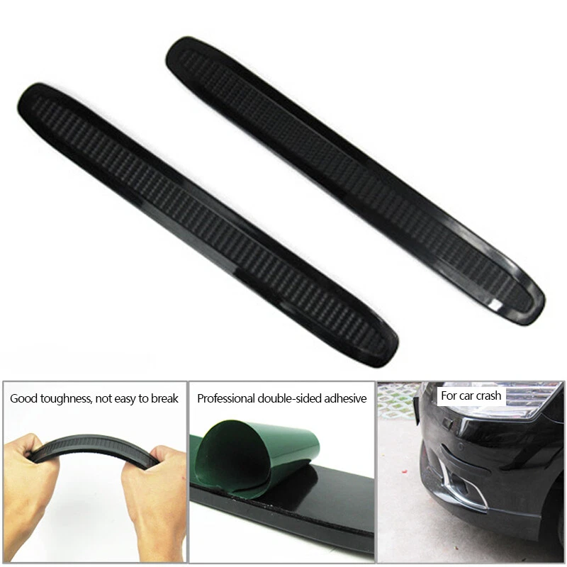 Paquete de 4 protectores protectores antiarañazos antifrotamiento tira de goma para parachoques de coche universal Foto 2 de 4