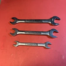 CRAFTSMAN - Lot Of 3 Double Open End Wrenches -V- Series  (3/8”- 3/4”)   USA