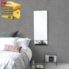 3D Dark Gray Wallpaper Background Modern Wall Vinyl Film Peel-and-Stick Embossed