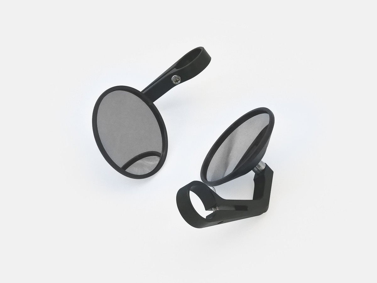 Trident 660 - TEC Clamp-on CNC Bar End Mirrors - Black | eBay UK