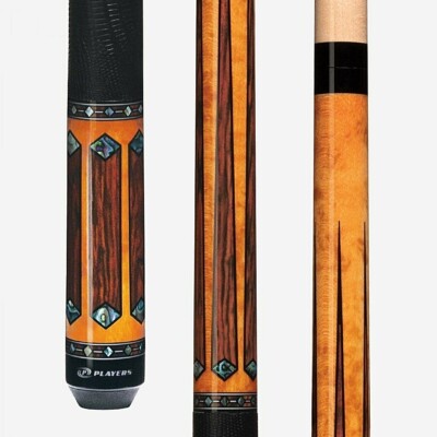 PLAYERS 4141 POOL CUE G4141 LEATHER WRAP LE PRO TIP SHIPS FREE N FREE HARD CASE