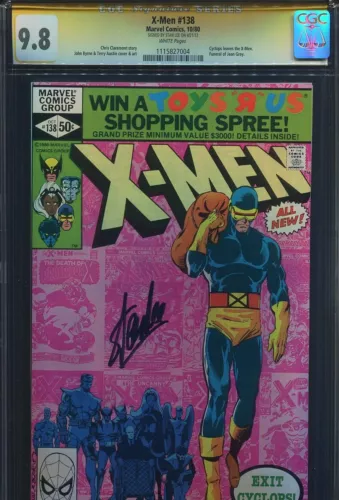 X-Men #138 CGC 9.8 SS Signed STAN LEE John Byrne Terry Austin Claremont