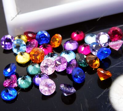 22 Pcs CERTIFIED 6 mm Natural Mix Color Sapphire  Lot Round Cut Loose Gemstone