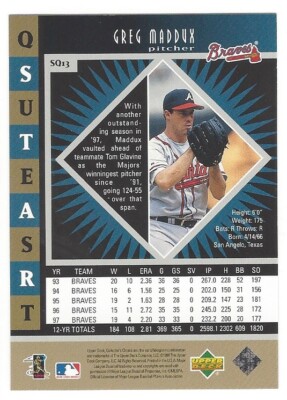 Greg Maddux 1998 Collector's Choice StarQuest Single Card SQ-13 | eBay