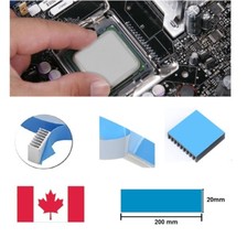 2 strips 20x200mm long Heatsink Thermal Adhesive Tape. Double Sided.Cut-to-size.