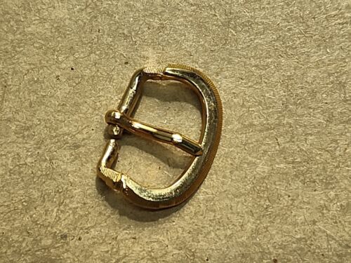Vintage 50's NOS Gold-Tone Or GF Sew In Watch Band Buckle W/13mm Interior  - Afbeelding 1 van 10