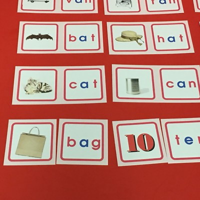 Pink Series Montessori - CVC PICTURE  &  WORD MATCH CARDS - 120 Laminated Cards