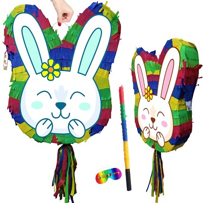 Niedliches Osterhase Kaninchen Pinata Party Thema Überraschung Spiel Hase Eierjagd Geburtstag