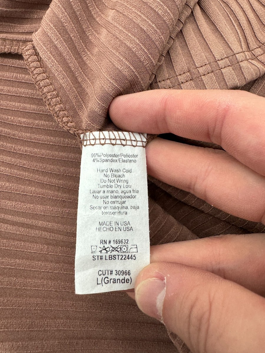 ののん Canvas Womens Brown Ribbed Long Sleeve Cardigan Size Large | eBay