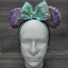 Disney Parks Ariel Little Mermaid 30th Anniversary Ears Headband READ 
