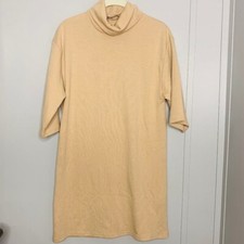ZARA Tan Turtleneck Dress SIZE SMALL